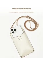 White Cell Phone Shoulder Bag