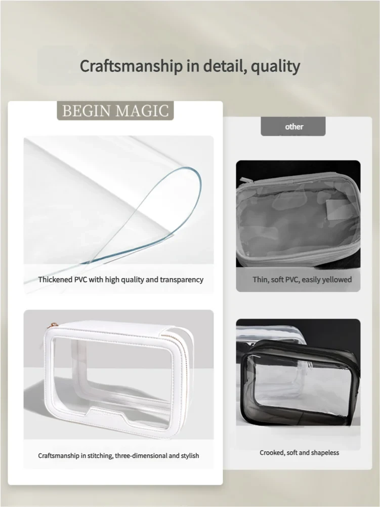 Square Transparent Cosmetic Bag