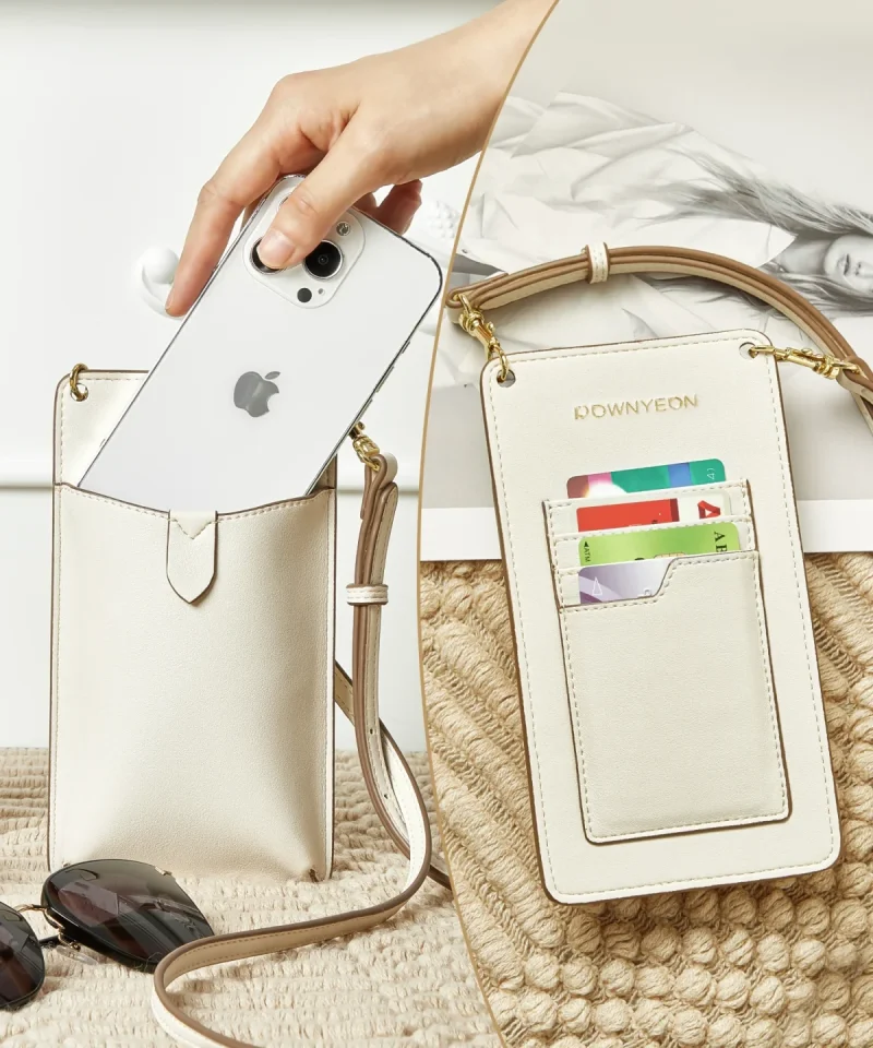 White Cell Phone Shoulder Bag