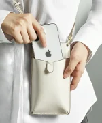 White Cell Phone Shoulder Bag