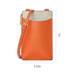 Orange Cell Phone Shoulder Bag