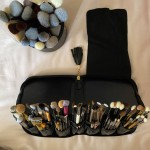 Folding Cosmetic Brush Bag (Black) photo review