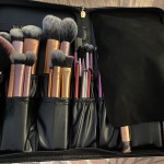 Folding Cosmetic Brush Bag (Black) photo review