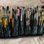 Folding Cosmetic Brush Bag (Black) photo review