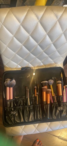 Folding Cosmetic Brush Bag (Black) photo review