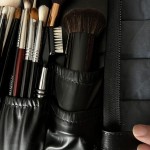 Folding Cosmetic Brush Bag (Black) photo review