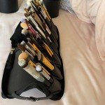 Folding Cosmetic Brush Bag (Black) photo review