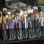 Folding Cosmetic Brush Bag (Black) photo review