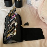 Folding Cosmetic Brush Bag (Black) photo review