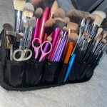 Folding Cosmetic Brush Bag (Black) photo review