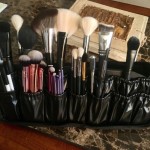 Folding Cosmetic Brush Bag (Black) photo review