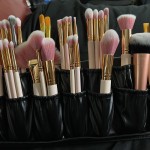 Folding Cosmetic Brush Bag (Black) photo review