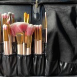 Folding Cosmetic Brush Bag (Black) photo review