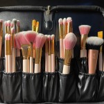 Folding Cosmetic Brush Bag (Black) photo review